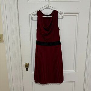 Sleeveless pleated dress by The Limited